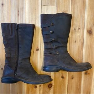 MERRELL Women’s Captiva Launch Knee High Leather Espresso Waterproof Boots